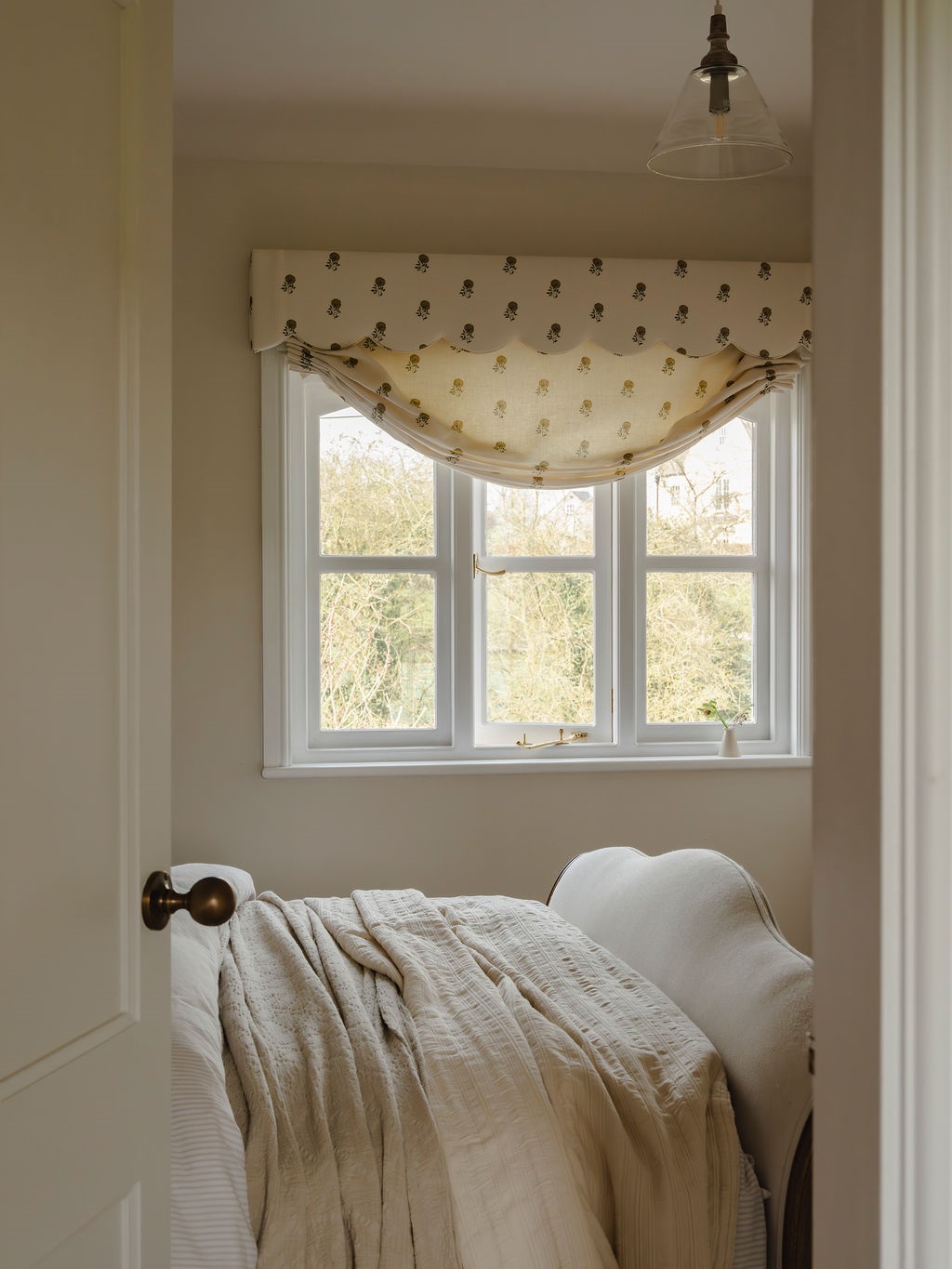 Anni Moss and Stone Blue on Ivory Linen {Basecloth option II} - Image 3