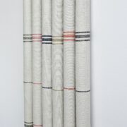 Dutch Stripe Multi ~ Rust on Grainsack Linen - Image 4