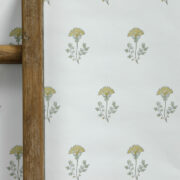 Thea II in Ochre Wallpaper on Chalk (creamier than the white) - Image 2