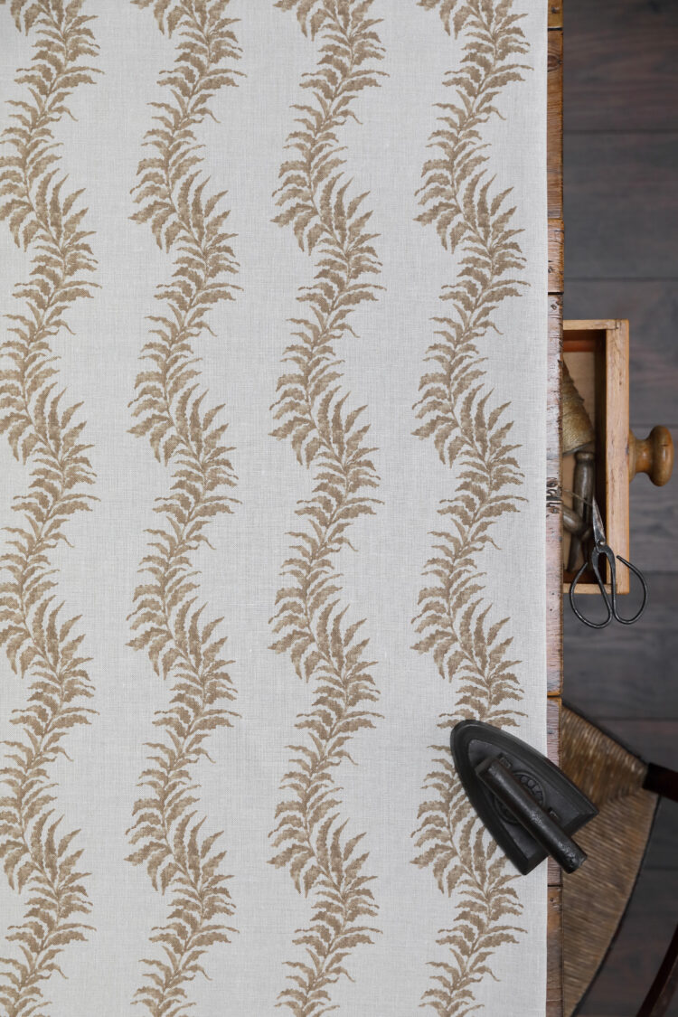 French Fern Wheat on Stone Linen