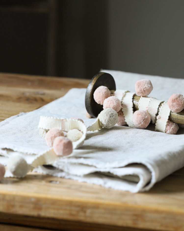 Beautiful Pink & Donkey Pom Poms ~ £14.95pm FREE P&P