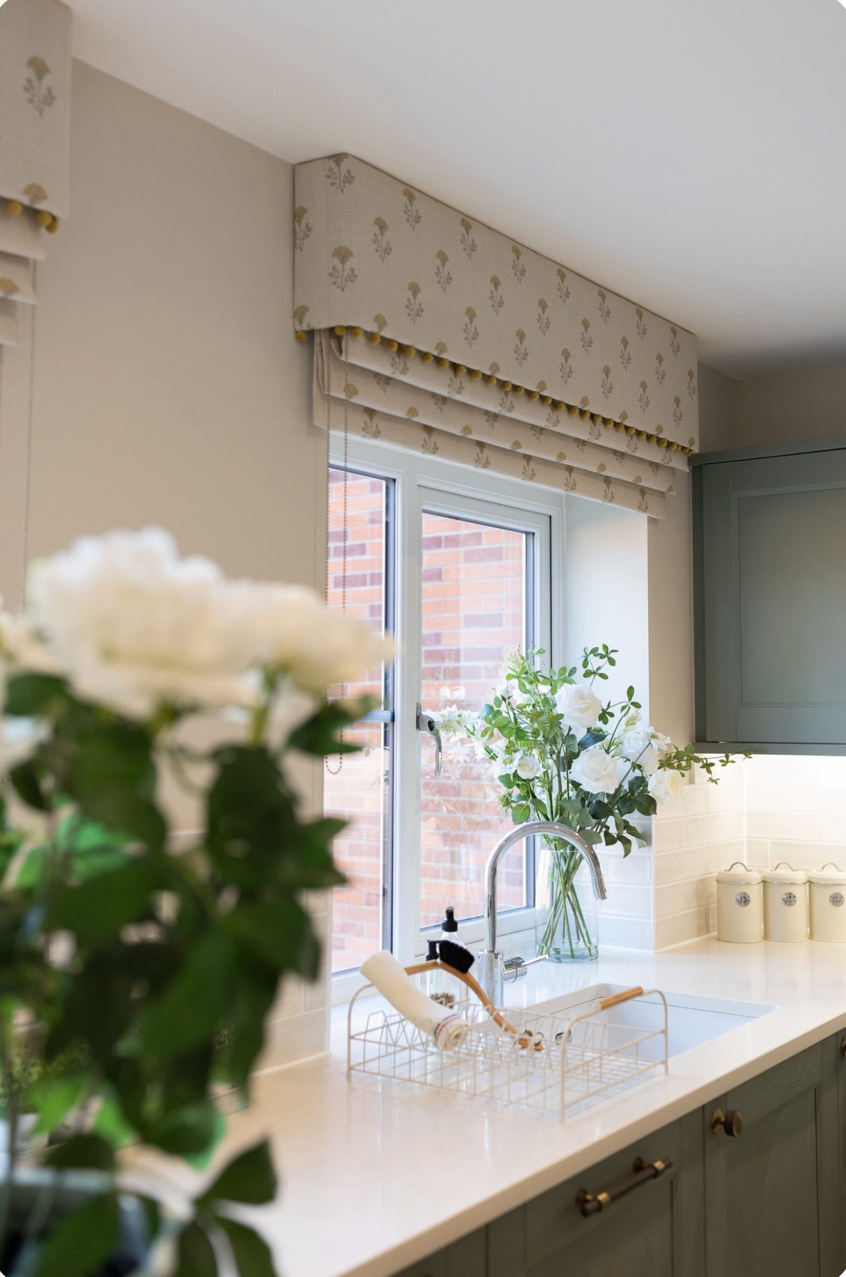 Thea Ochre II on Stone Linen - Image 2