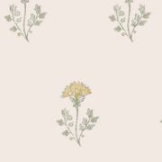 Thea II in Ochre Wallpaper on Chalk (creamier than the white) - Image 3