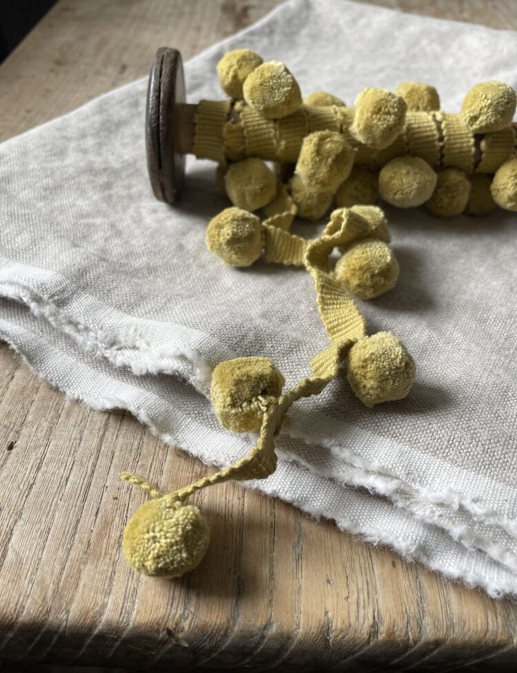 Beautiful Ochre Pom Pom ~ £14.95pm FREE P&P