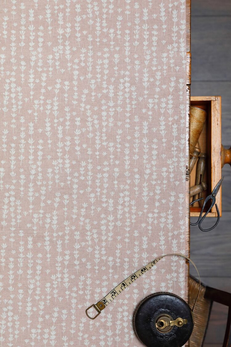 Samphire Pink on Stone Linen