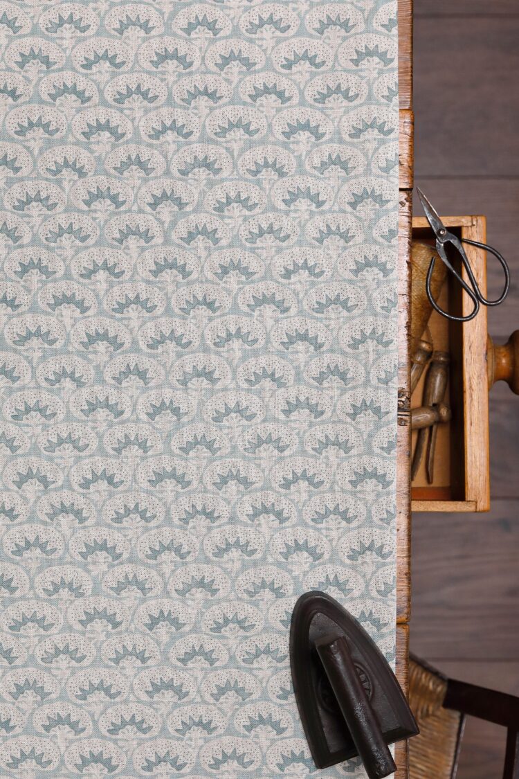Laguna Deep Sea on Stone Linen