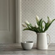 Fleur Fleur Spring Blue Wallpaper - Image 3
