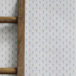 Fleur Fleur Spring Blue Wallpaper
