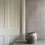 Liberty Petite Oxford Stone, Terracotta and Lead Blue Wallpaper - Image 4