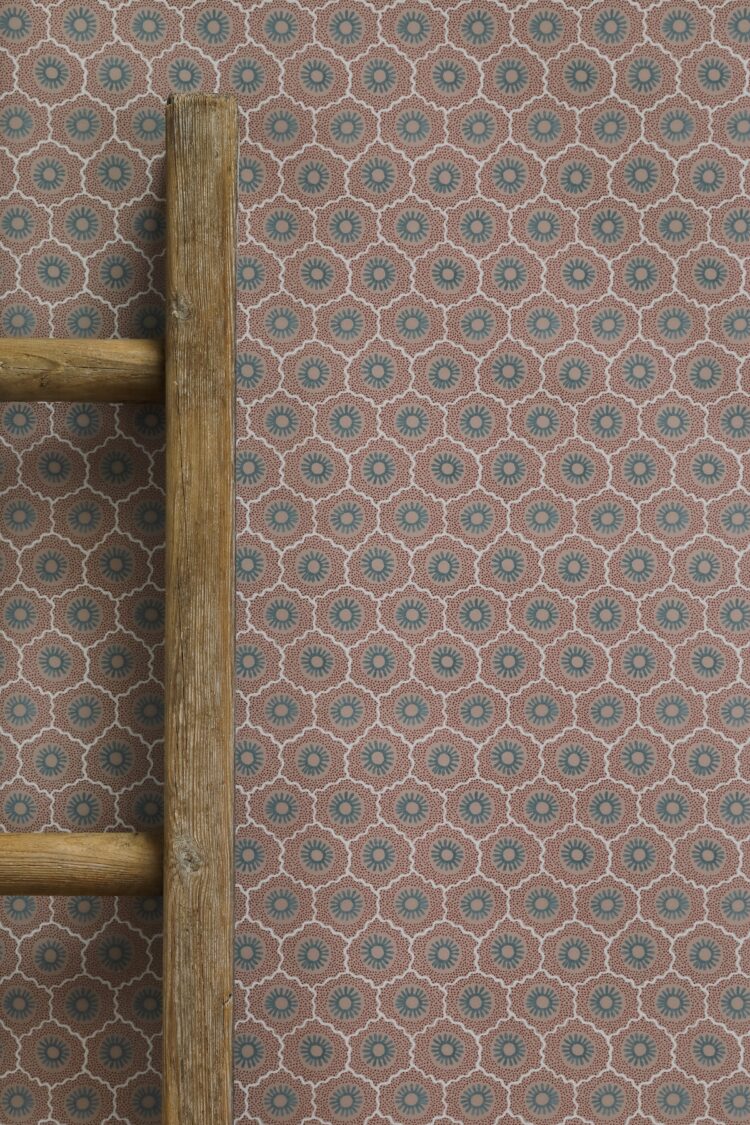 Liberty Petite Terracotta and Chalet Red Dots (14) Wallpaper