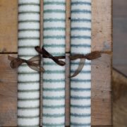 Ruffle Stripe Mud Green and Gold Wallpaper - Image 2
