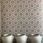 Liberty Petite Oxford Stone, Terracotta and Lead Blue Wallpaper - Image 3