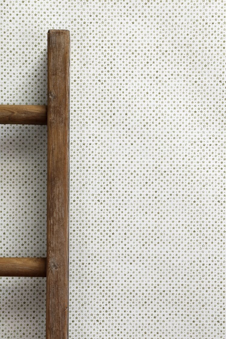 Stardust Dune Green Wallpaper (Tiny Star + Dot)