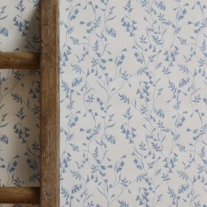 Bluebell Wood in Sky Blue Wallpaper