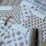 Petit Penny Mulberry Pink and Light Blue Gray - Image 2