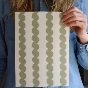 Snakey Stripe Wallpaper Olive