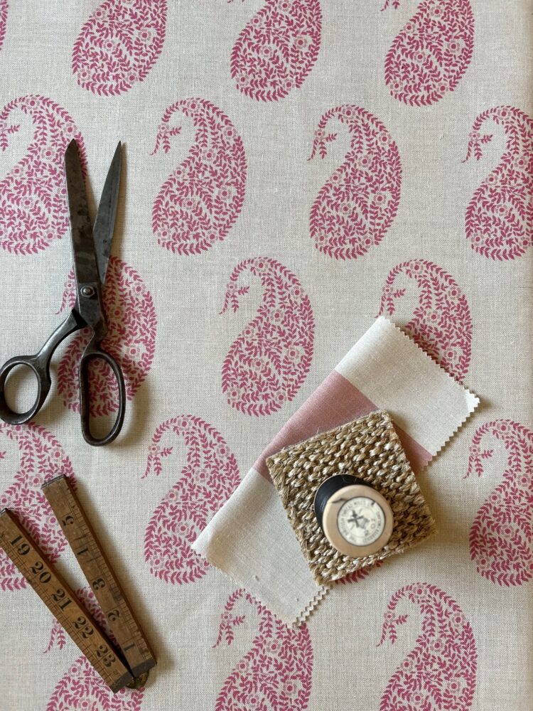 Kashmir Ruby on Stone Linen