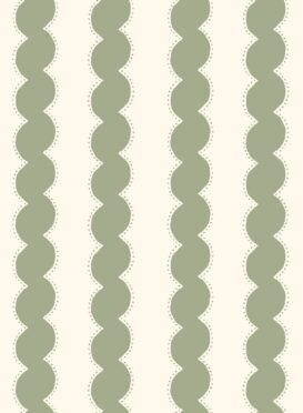 Snakey Stripe Wallpaper Olive