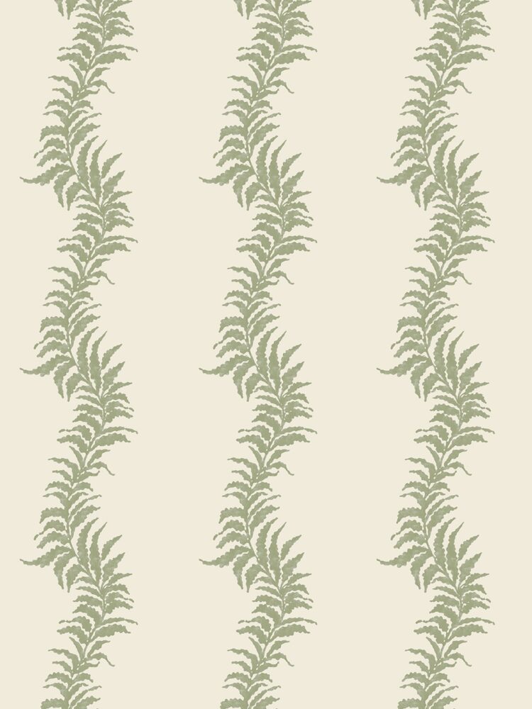 French Fern Forest Green Wallpaper