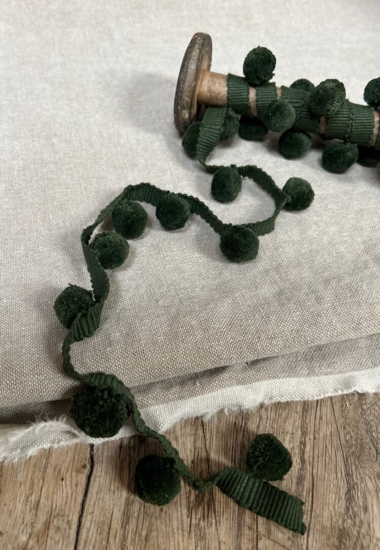 Beautiful Forest Green Pom Pom ~ £14.95pm FREE P&P