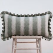 Folie Stripe Forest Green Frill Cushion £130.00 - Image 5