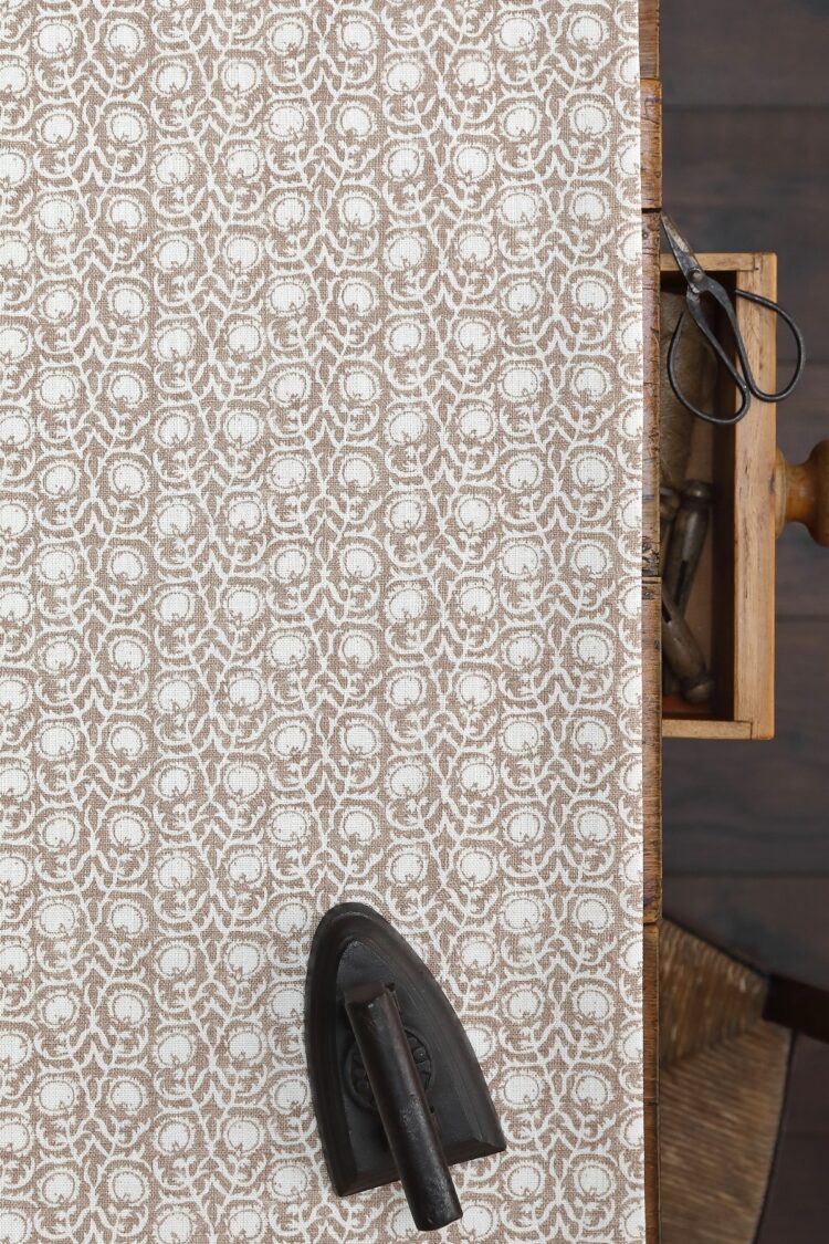 Indira Pale Buckwheat on Double Cream Linen