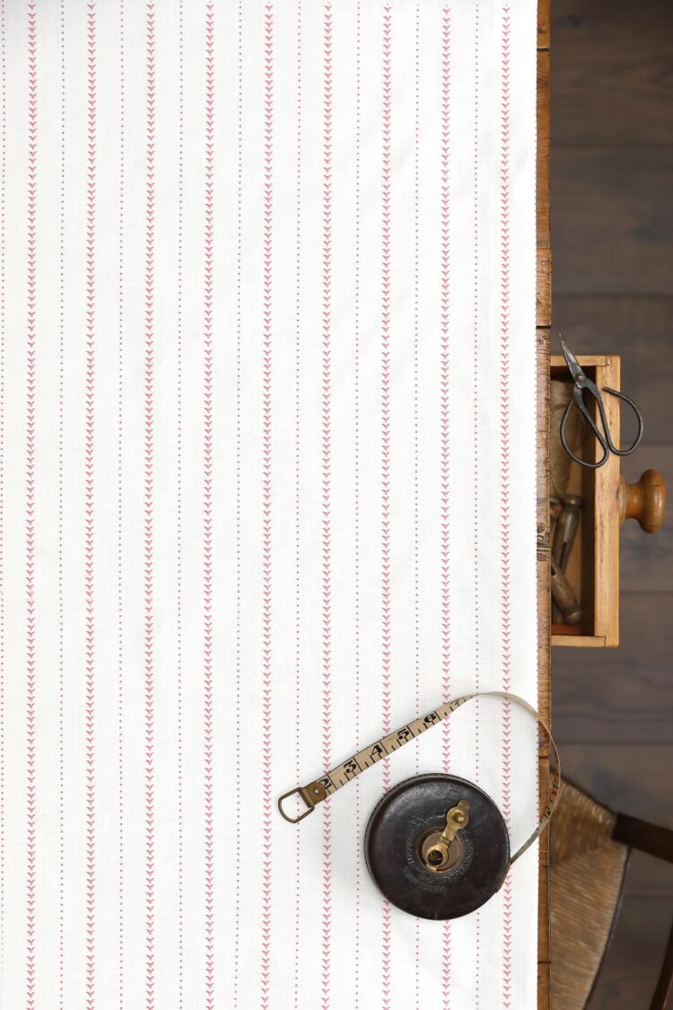 Napoli Stripe Blush on New White Linen