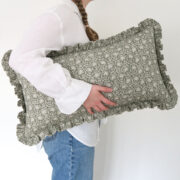 Forest Green Indira Frill Cushion £130.00 - Image 2
