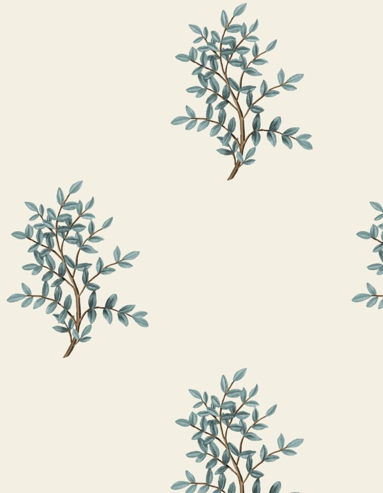 Deia II Wallpaper French Gray on Antique Cream