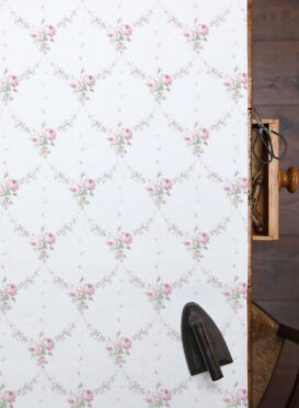 Izzy Grape and Basil on New White Linen / Or Belgian White Linen ON SALE