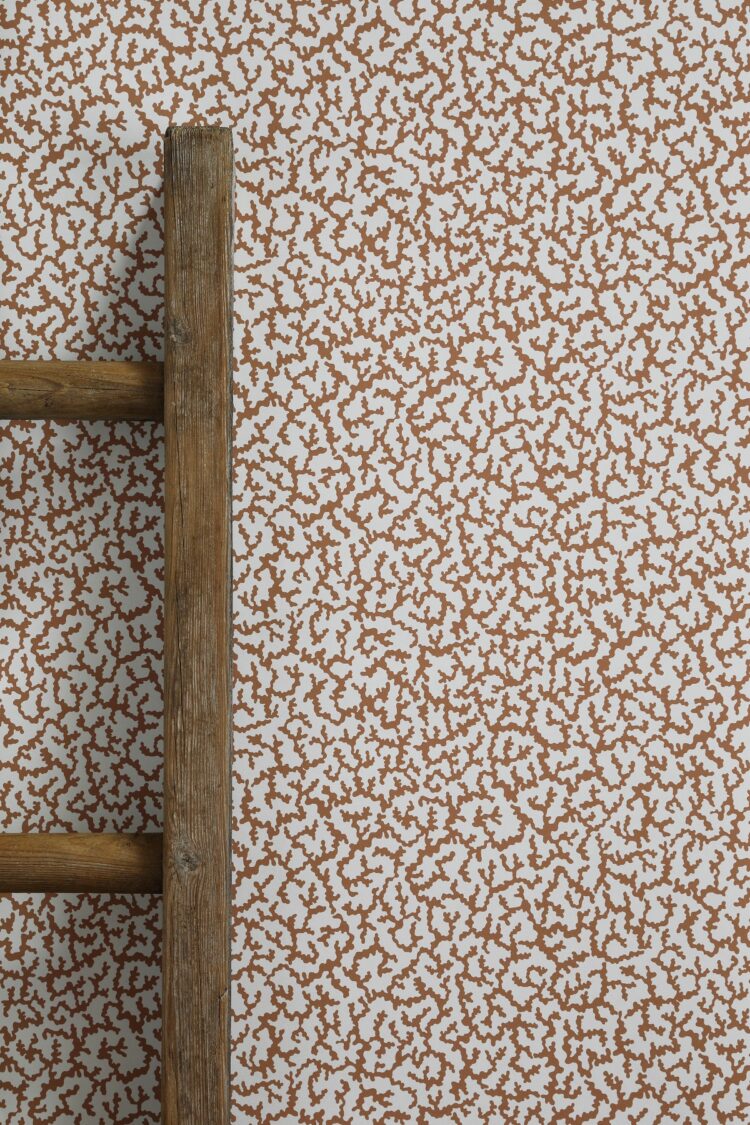 Coral Dark Sisal Wallpaper