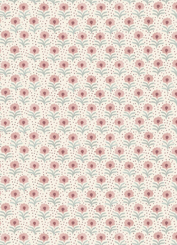 Petit Penny Mulberry Pink and Light Blue Gray