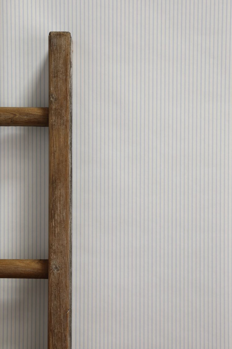 Popple Stripe Blue Wallpaper