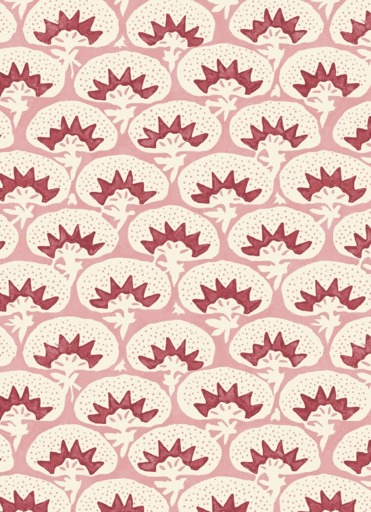 NEW Laguna Wallpaper ~ Maroon and Soft Pinks