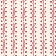 Wave + Dot Wallpaper Maroon + Soft Pink - Image 2