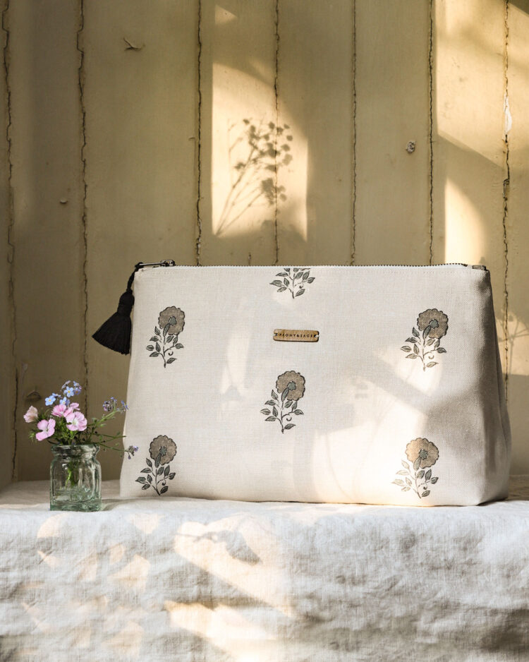 Ladies Anni Moss and Stone Blue Washbag