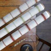 Sorrento Stripe {Single Colour} Dark Sisal on Dune Linen - Image 2