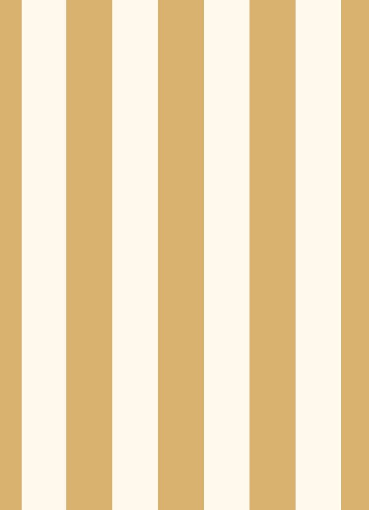 Summer Stripe Wallpaper Hay on Cream