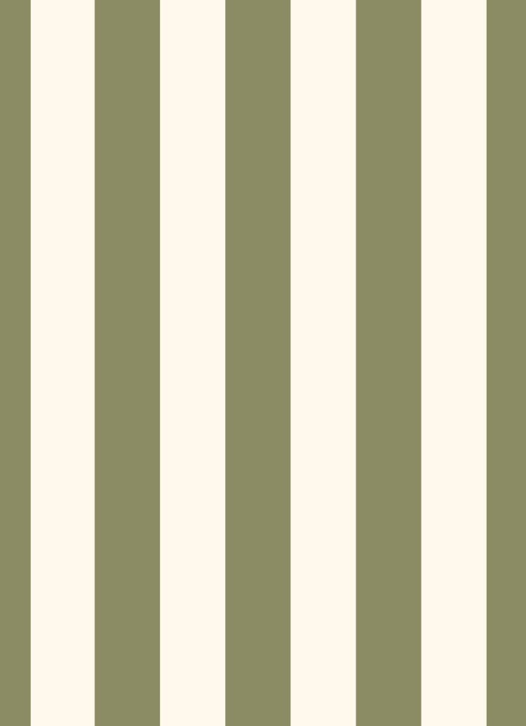 Summer Stripe Wallpaper Olive
