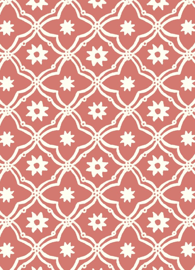 Bolonia Wallpaper Moroccan Red Background