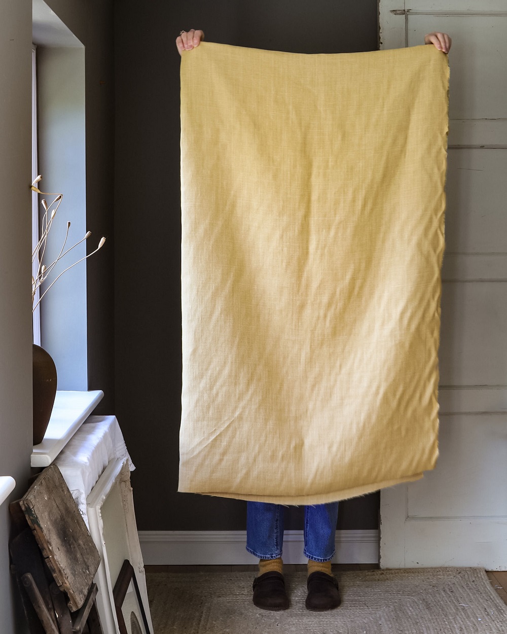 Straw Laundered Luxurious Linen ~ £75.00