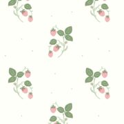 Strawberry in Peony and Sage Wallpaper - Image 2