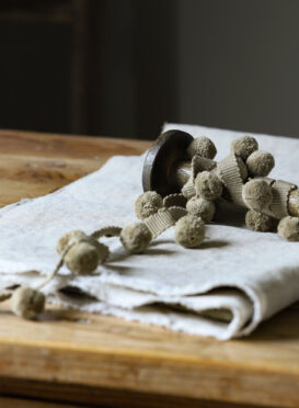 Beautiful Moss Brown Pom Pom ~ £14.95pm FREE P&P