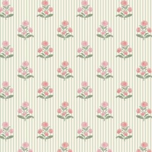 Poppi and Stripe Eucalyptus Green and English Multi Pinks