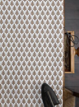 VHARI Vintage Midi Dark Sisal on White Linen Union