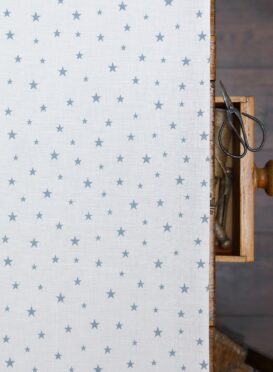 All Stars (Small) ~ Oxford Blue on Cream Linen