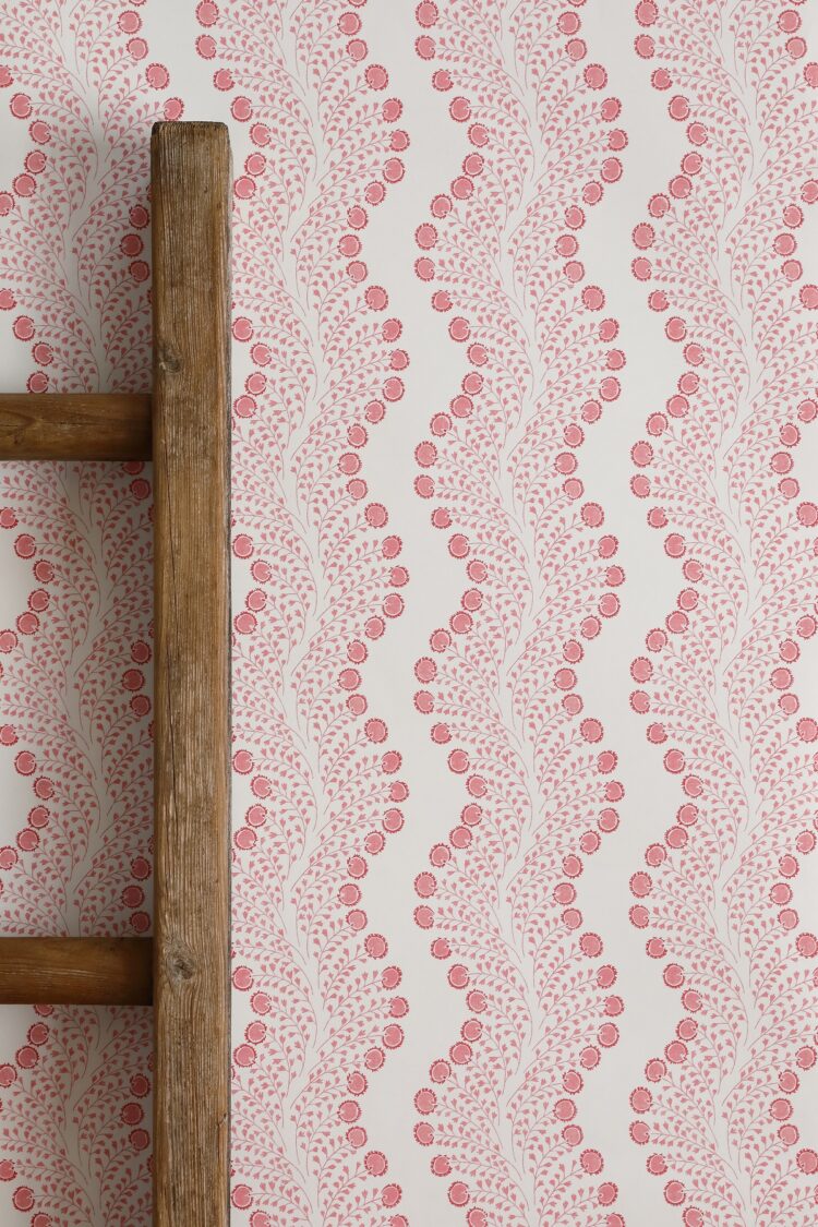 Amalia Pink + Red Small Scale 4 Wave across