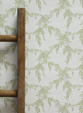 Wisteria in Sage Greens Wallpaper