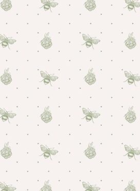 Bee + Blackberry Wallpaper ALL COLOURWAYS