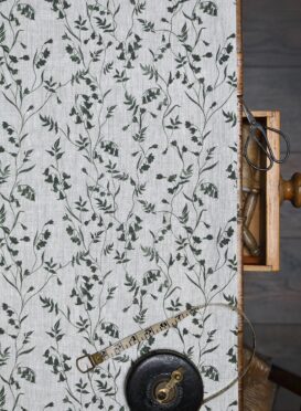 Bluebell Wood in Forest Green on Dune Linen